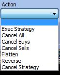 Drop Down Menu 2: Choice of Actions to link with the condition selected from the first menu.