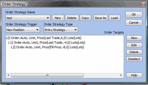 If you highlight L0 again you can add a second L1 sub order target with L0. If you highlight L1 you can add a sub order target associated with L1 that will be labeled L2.
