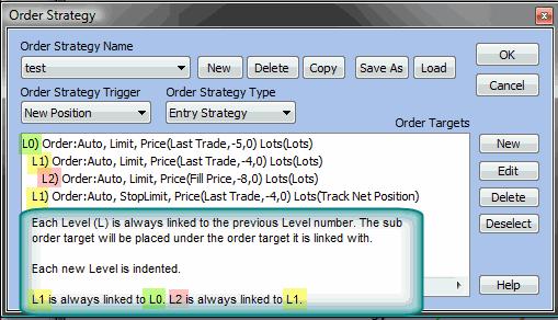 Use the Up and Down buttons to force the market to hit your Order Target and see
