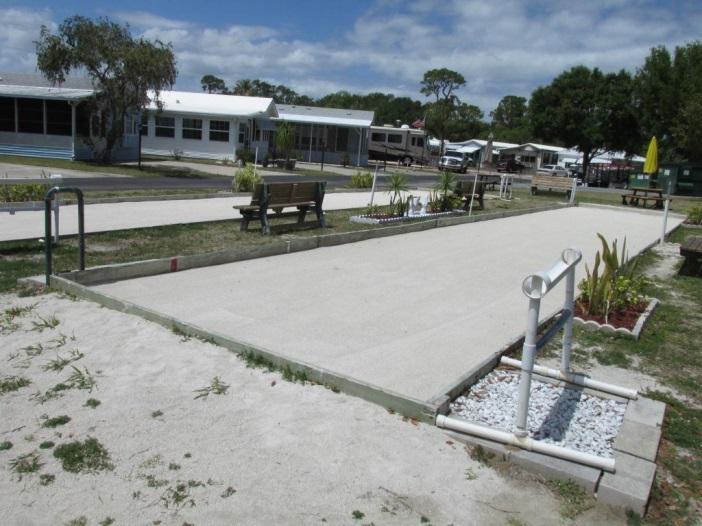 Bocce Ball Courts Line Item: 4.101 Quantity: Two each History: Recent work was performed to renovate the bocce ball courts. However, the Board reports an unsatisfactory playing surface and borders.