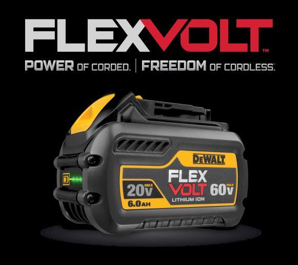 FLEXVOLT Battery System Power Of Corded.