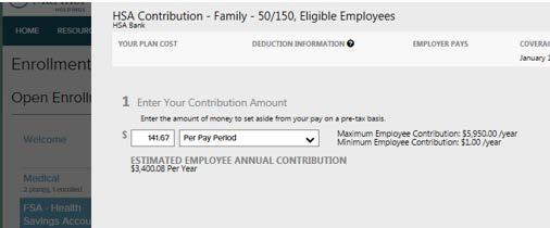 You must enroll in this plan to receive the employer contribution.