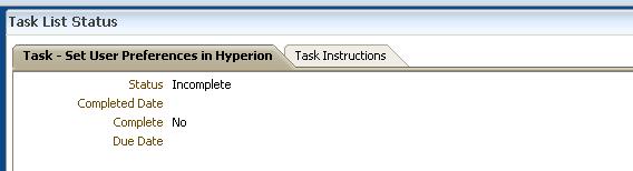 1. To close a task after it has been completed, click on the Action Icon for each task This will open the Task List Status window showing the current status of the task 2.
