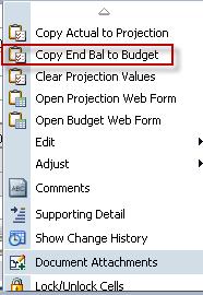 Click the Save button. Once users have made all of the changes to the Projection View tab and saved, the Ending balance needs to be copied to the Beginning Balance for the new Year s budget.