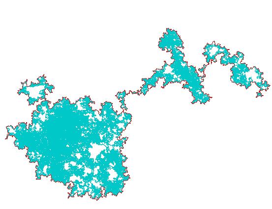 Benoit Mandelbrot in his book Fractal Geometry of Nature noted that the coastline of a two-dimensional