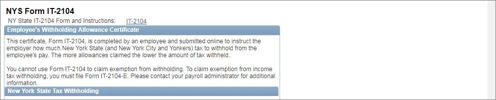 Other Information on the Tax Withholdings Page 1. Link to the federal W-4 form and instructions. 1 2.