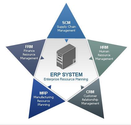 zapleteno strukturo delovanja, smo zaradi preglednosti ERP-sisteme razdelili na več elementov.