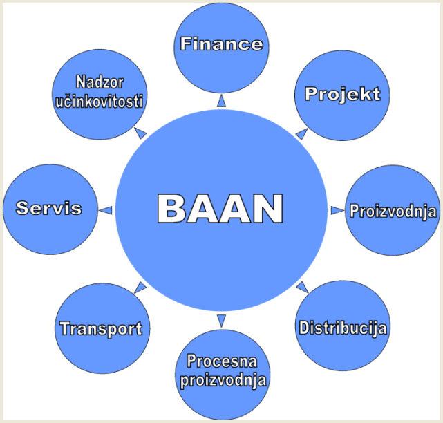 3.8 Poslovno informacijski sistem Baan Baan Corporation je ustanovil Jan Baan leta 1978 v Barneveldu na Nizozemskem z namenom zagotavljanja storitev tako finančnega kakor upravnega svetovanja.