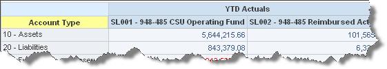 It is very helpful to select by CSU Fund and see all the PS Funds within the CSU Fund for an overview of the activity at the campus level.
