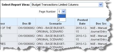 Report: Budget by Period (Column Selectors) This report contains six column selectors each containing the column selectors pictured above in the table above.