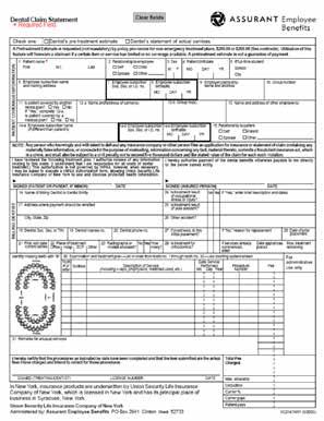 Dental Claim Form Sample and Instructions Our dental claim statement is provided for your use but is not required in order to file claims with us.