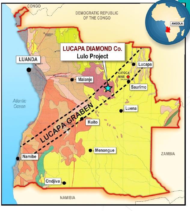 Lulo: In the Heart of One of the World s Richest Diamond Provinces Angola is the world s 4th largest diamond producer by value Lulo is located within Angola s Lunda Norte diamond heartland within