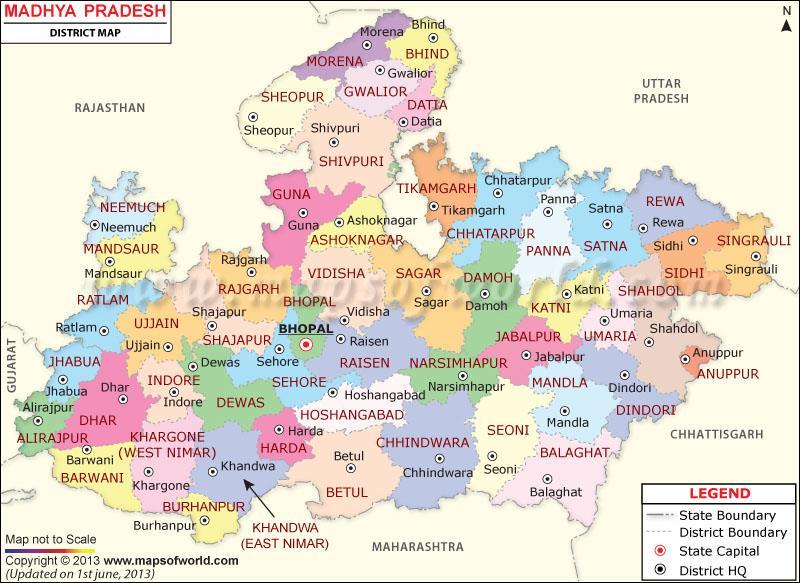 Madhya Pradesh 25053 GST Assessees Total Rev.- 8575 Cr.