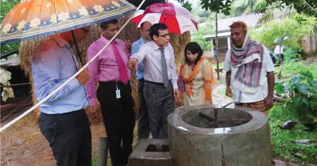 A foreign delegation team accompanied by Bangladesh Bank representatives visited the Bio-Gas plants financed by TBL at Joydevpur.
