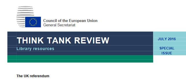 think tanks are published by: 1.