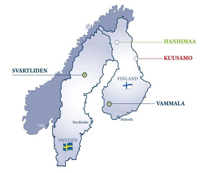 Dragon Mining Overview Established Nordic Gold Producer Production Svartliden and Vammala Production Centres 2012-54,328 ounces (C1 cash cost US$ 1,095/oz) 2013-64,482 ounces (C1 cash cost US$