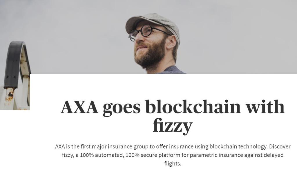 Blockchain can serve various use cases beyond currency Insurance A "smart insurance" tool that flyers can use to