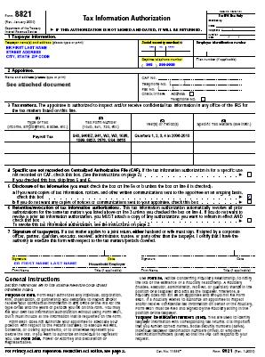 IRS FORM 8821 Tax Information Authorization This form allows PPL to discuss your employer withholding account with the IRS. It does not allow these representatives to sign any documents.