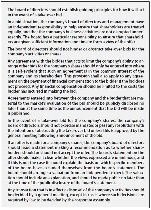 P. 52 Corporate Governance Report Information to shareholders The Company has procedures for establishing discussions with shareholders to enable the Company to develop a balanced understanding of