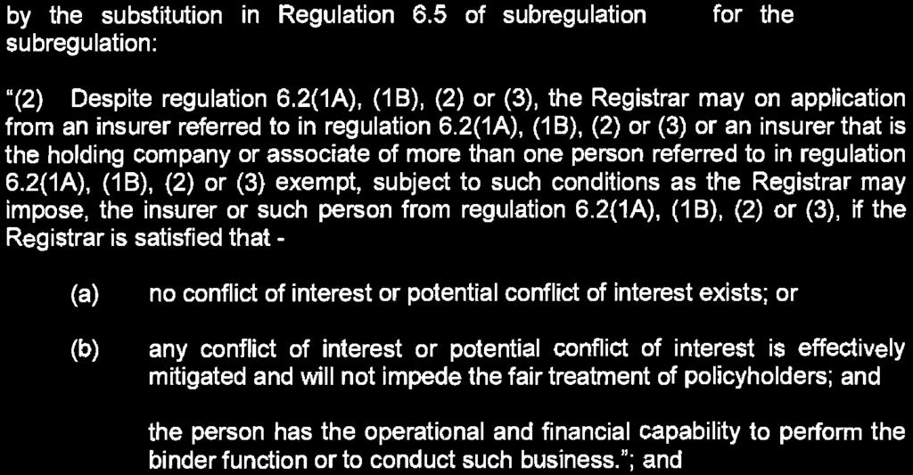 STAATSKOERANT, 23 DESEMBER 2016 No. 40515 95 by the substitution in Regulation 6.5 of subregulation for the subregulation: "(2) Despite regulation 6.