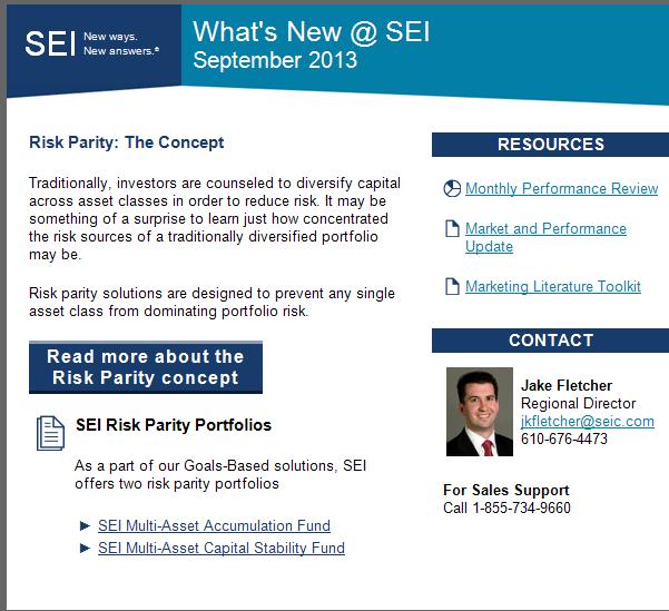Are You Getting These Important Communications? What s New @ SEI: Monthly electronic newsletter delivered to your inbox during the third week of every month.