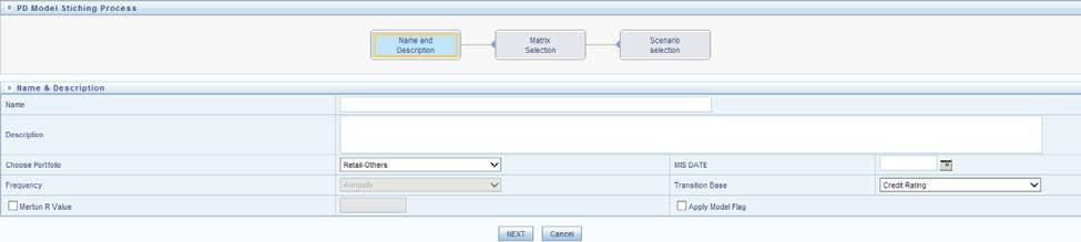 8.1.3.4 Creating a PD Model Process Definition To create a PD Model Process definition, perform the following procedure: NOTE: The fields marked in red asterisks are mandatory. 1.