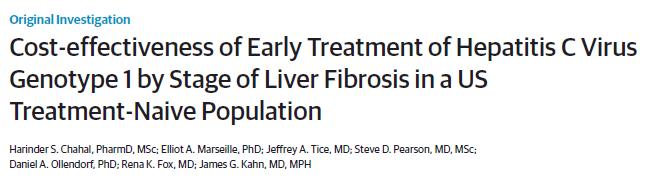 Compared treatment of all fibrosis stages vs.