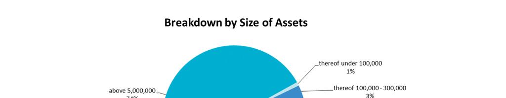 Public Sector Volume Breakdown by Size of Assets Volume Breakdown by Size of Assets in mn
