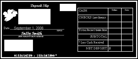 Completing a Deposit Slip Signature Line Sign this line to receive cash back Family Economics & Financial