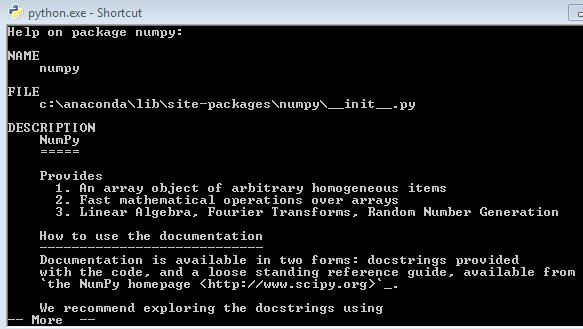 Introduction to NumPy and SciPy -100 >>>np.argmax(cashflows) 0 The np.min() function shows the minimum value, while the np.argmin() function gives the location (that is, index) of the minimum value.