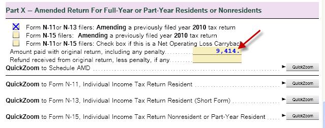 x to indicate you are amending Form N-11. b.
