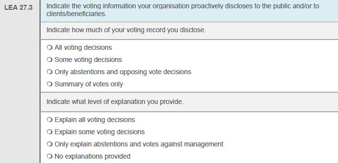 Inclusion of voting reasoning or rationale is another important area of focus, with the following options available: Client notes only - Client notes will display those notes that the client has