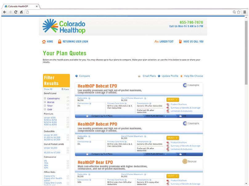 purchase your plan through Connect for Health Colorado or through a licensed health insurance broker. To learn more, call us at 855-697-1653. HAVE QUESTIONS? CONTACT US!