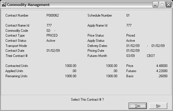 Pricing Un-Priced Contracts To price a contract, simply choose the menu option Price Contracts.