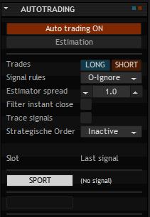 8. Automated Trading Besides manual trading by using normal orders and semi automated trading by using strategic orders, StereoTrader also supports signal triggered full automated trading.