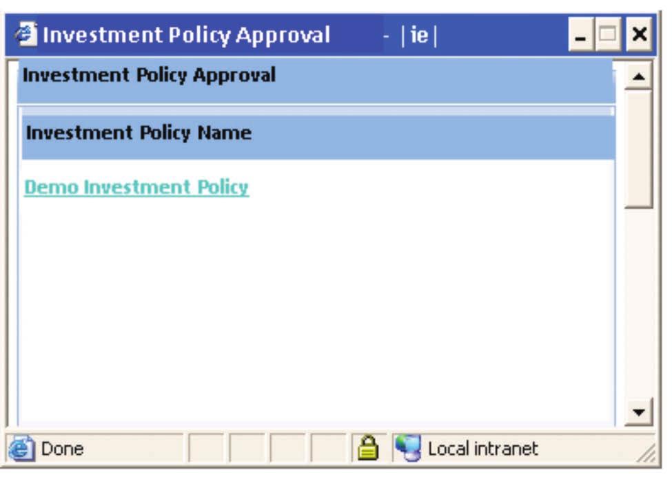 MMF Investment Policy Management Maker Checker Functionality for MMF Investment Policy Setup Maker Checker Functionality for MMF Investment Policy Setup The Maker Checker process for Investment
