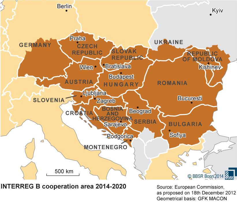 Summary Danube Transnational Programme 2014-2020 The Danube Transnational Programme territory Priorities of the programme The priorities of the Danube Transnational Programme are based on the
