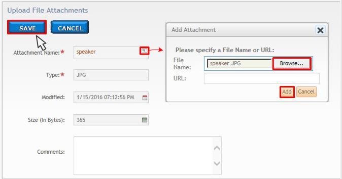 Figure 5-11: Claim Detail Add Attachment Select the icon in the Attachment Name field. DPS will present the Add Attachment pop-up window.