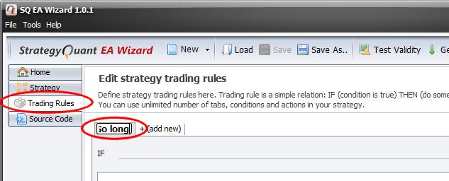 2.2 Step 2: Defining the trading rule to go Long - Condition part