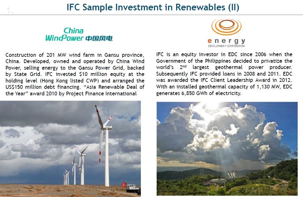IFC investments