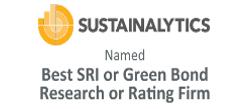 Through the IRRI survey, investors selected Sustainalytics as the best independent responsible investment research firm for three consecutive years, 2012 through 2014 and in 2015,