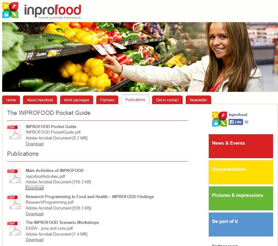 Link with INPROFOOD?