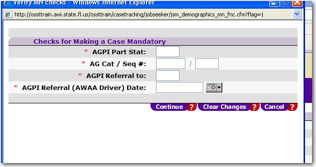 a. The information required to complete this data entry portion of the process is found on the AGPI screen in the FLORIDA system.