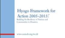 Guidelines on DRR Under preparation Hyogo framework for Action (HFA) AU Programme of