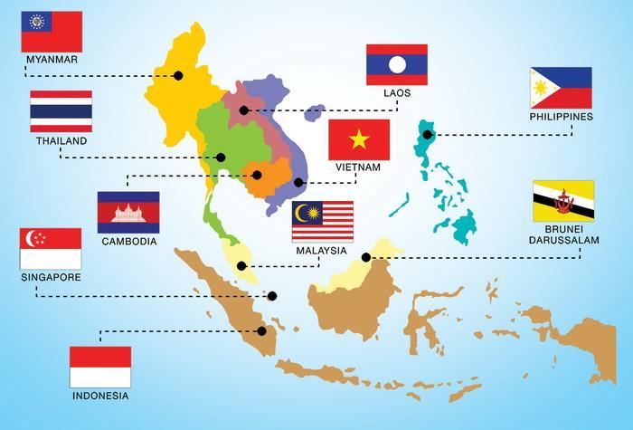 10 Nations of ASEAN ASEAN 6 Indonesia Malaysia Philippines