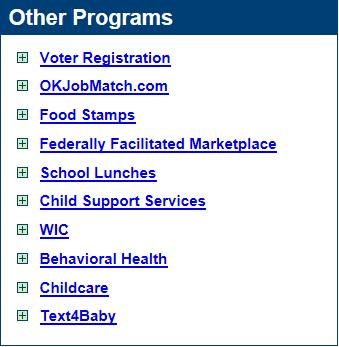 Other Programs My Benefits Page