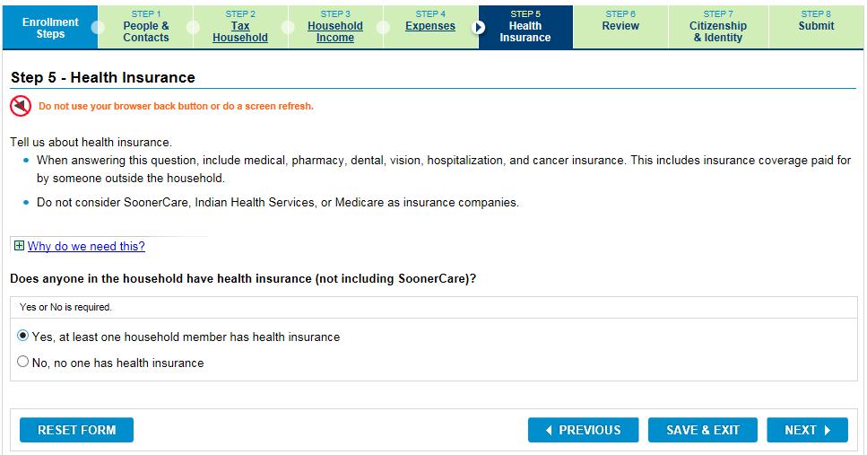 Health Insurance Step 5: Health Insurance