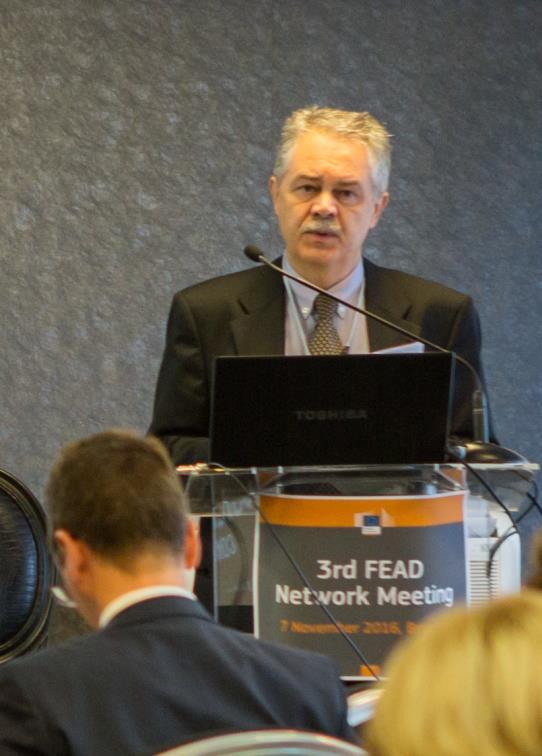 The third FEAD Network Meeting On 7 October 2016, the European Commission hosted the third Network meeting in which the EU-wide network of actors involved in the Fund for European Aid to the Most