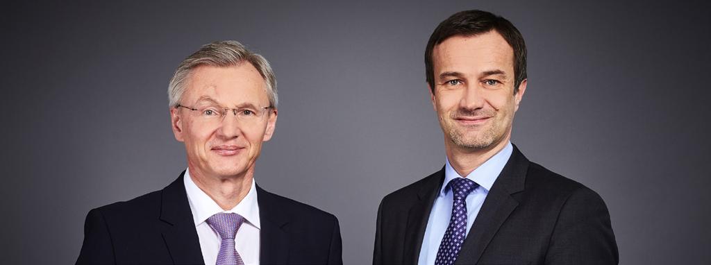The Board of Directors of Raiffeisen Bausparkasse: Mag. Manfred Url and Mag. Hans-Christian Vallant.