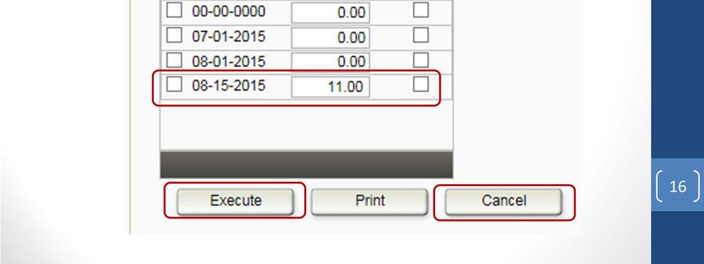If populating the hourly table, enter hours rather than days. 2.